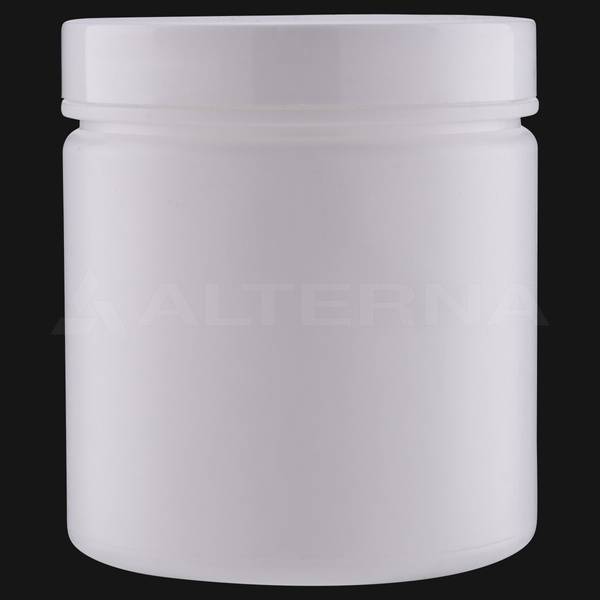 240 ml HDPE Jar with 70 mm Pressure Sensitive Liner Lid