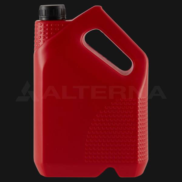 3 Liter Plastic Motor Oil Jerry Can with 38 mm Aluminum Seal Cap