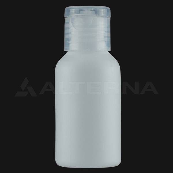30 ml HDPE Flasche mit 18 mm Klappscharnier Verschluss