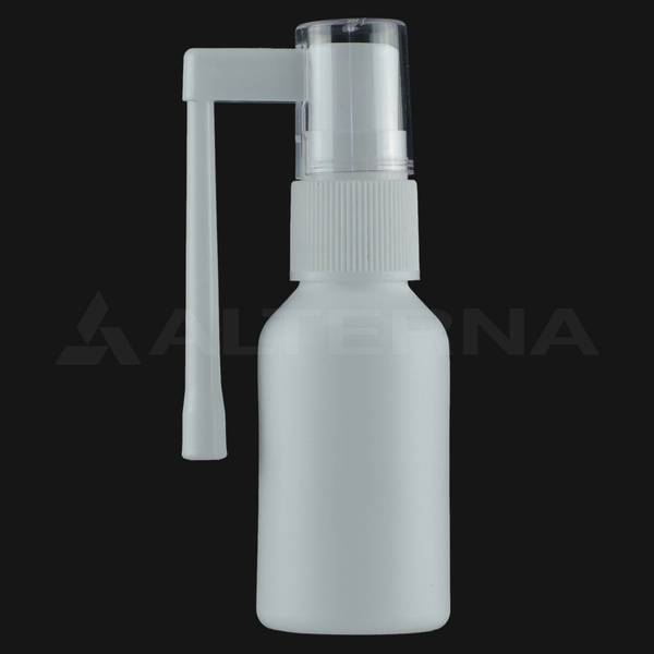 30 ml HDPE Flasche mit 18 mm Kehlkopfzerstäuber