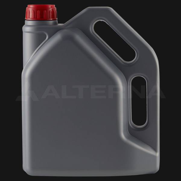 4 Litre HDPE Plastic Motor Oil Jerry Can with 50 mm Aluminum Seal Cap
