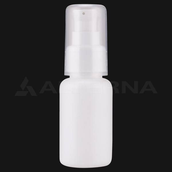 50 ml HDPE Bottle with 24 mm Lotion Pump