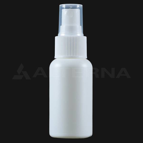 50 ml HDPE Plastic Bottle with 24 mm Atomiser Sprayer