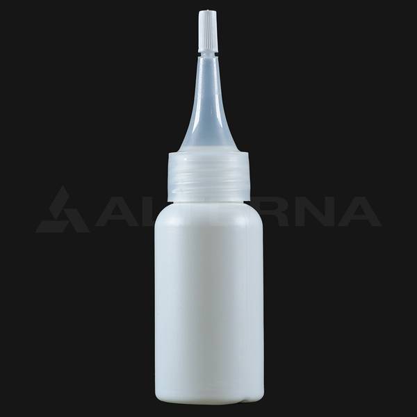 50 ml HDPE Kunststoff Flasche mit 24 mm Tüllenverschluss