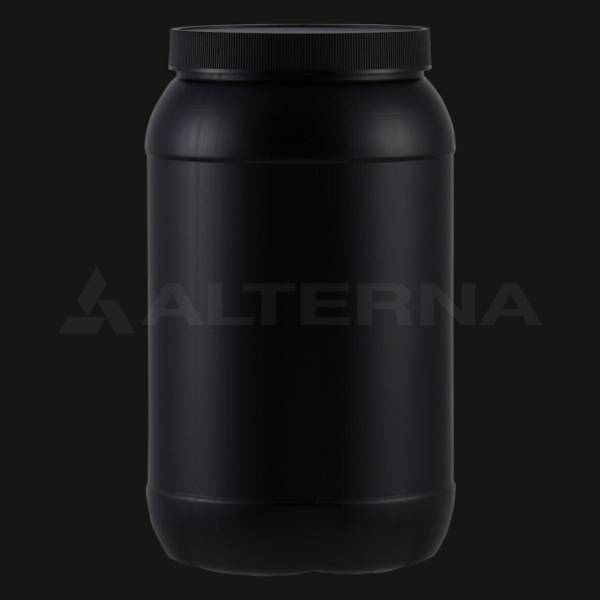 Pot HDPE de 3000 ml pour protéines en poudre avec couvercle d'étanchéité en feuille d'aluminium de 120 mm