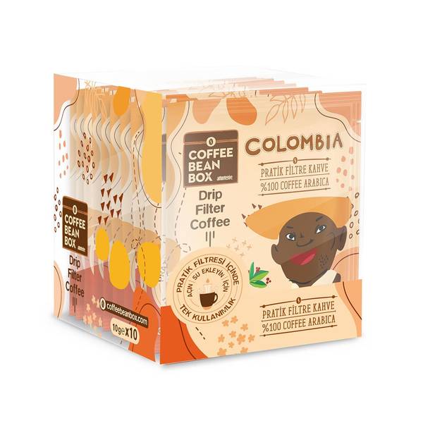 CoffeeBeanBox Colombia Practical Drip Bag Coffee 10-Pack