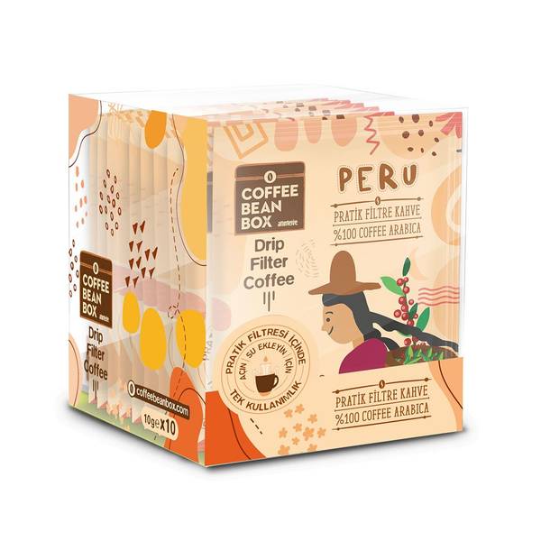 CoffeeBeanBox Peru Practical Drip Bag Coffee 10-Pack