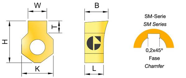 Keyway Broaching Insert (mm)