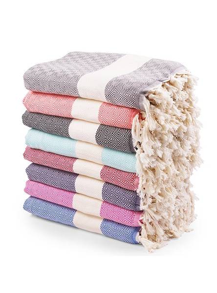 Diamond Turkish Cotton Throw Blankets