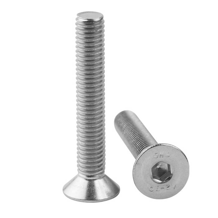 DIN 7991 Hexagon Socket Countersunk Head Cap Bolt • Steel (8.8, 10.9) • Stainless Steel