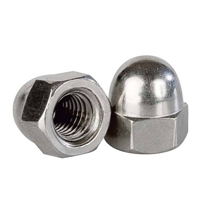 DIN 1587 Hexagon Domed Cap Nut • Uncoated • Types of Hex Nuts