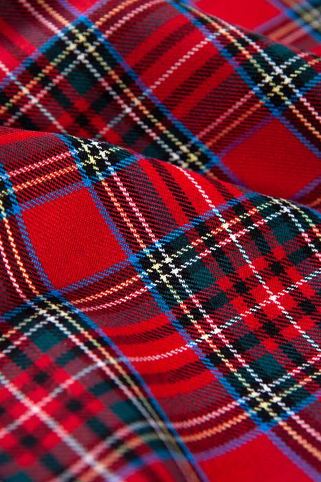 Polyester (%65) / Viscose (%35) • Scottish Fabric • Tartan/Plaid • Woven