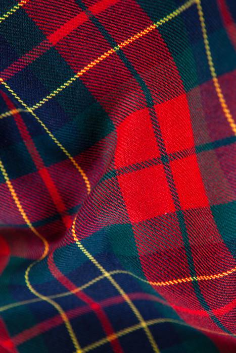 Polyester (%65) / Viscose (%35) • Scottish Fabric • Tartan/Plaid • Woven