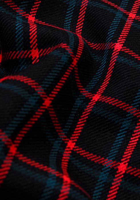 Polyester (%65) / Viscose (%35) • Scottish Fabric • Tartan/Plaid • Woven