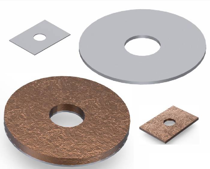 GROUNDING COPPER AND BIMETAL FIXING WASHERS