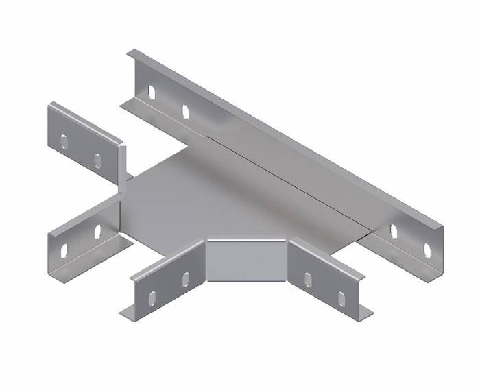 180 DEGREE HORIZONTAL TEE FOR CABLE TRAYS H40 - H60 - H100