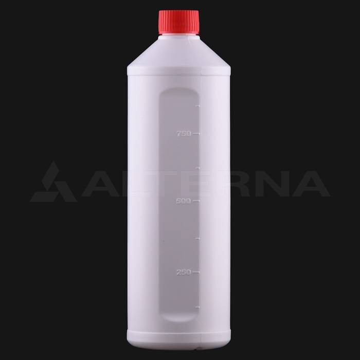 1 Litre HDPE Bottle with 28 mm Aluminum Seal Cap