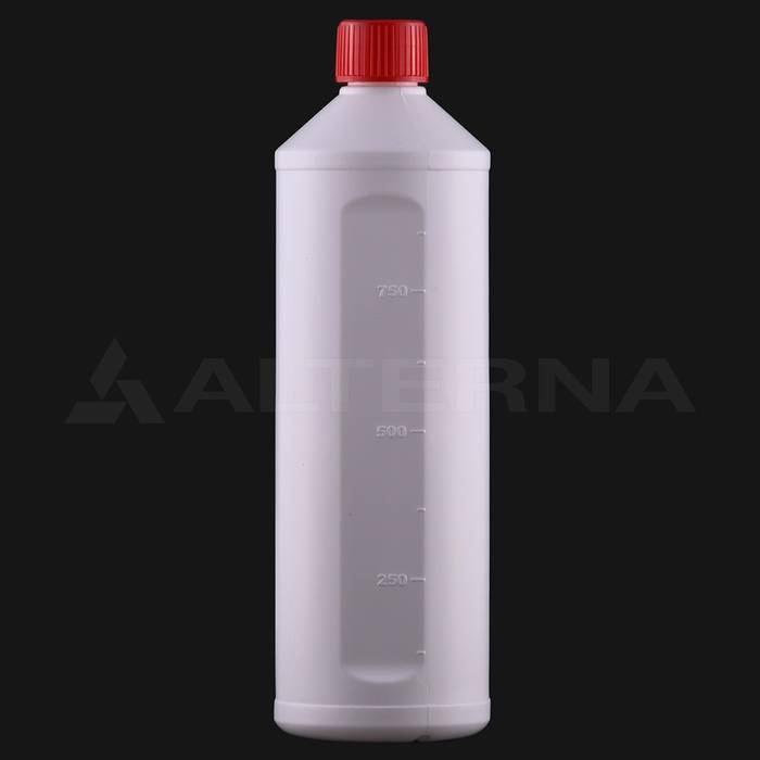 1 Litre HDPE Bottle with 28 mm Child-resistant Cap