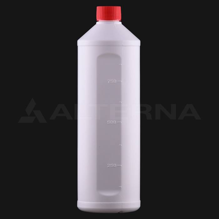 1 Liter HDPE Bottle with 28 mm Aluminum Foil Lined Cap