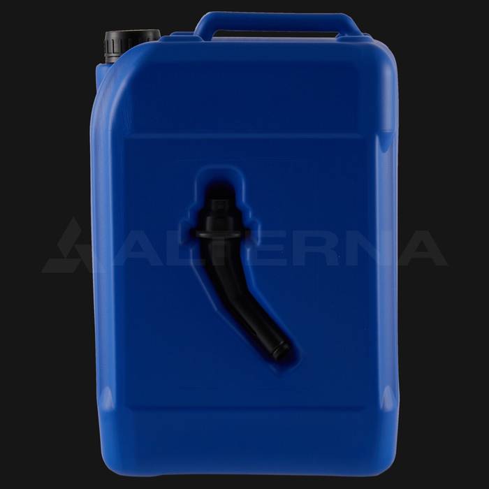 10 Litre HDPE Plastic Fuel Jerry Can with Spout and 38 mm Secure Cap