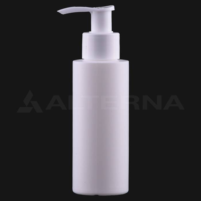 100 ml HDPE Cylinder Bottle with 24 mm Pump Dispenser