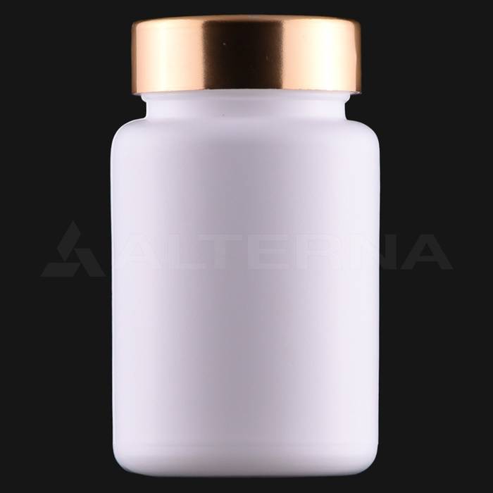 100 ml HDPE Pill Bottle with 38 mm Metal Cap