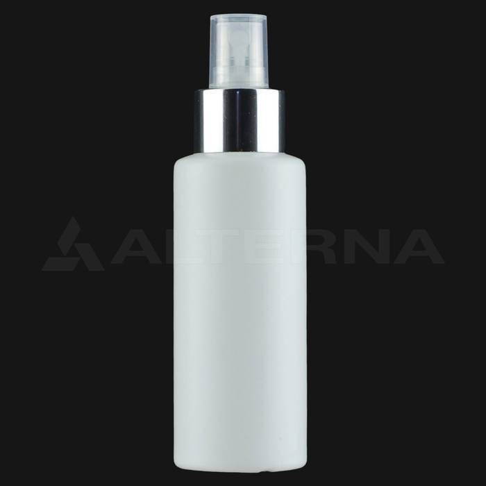 100 ml HDPE Bottle with 24 mm Chrome Plated Atomiser Sprayer