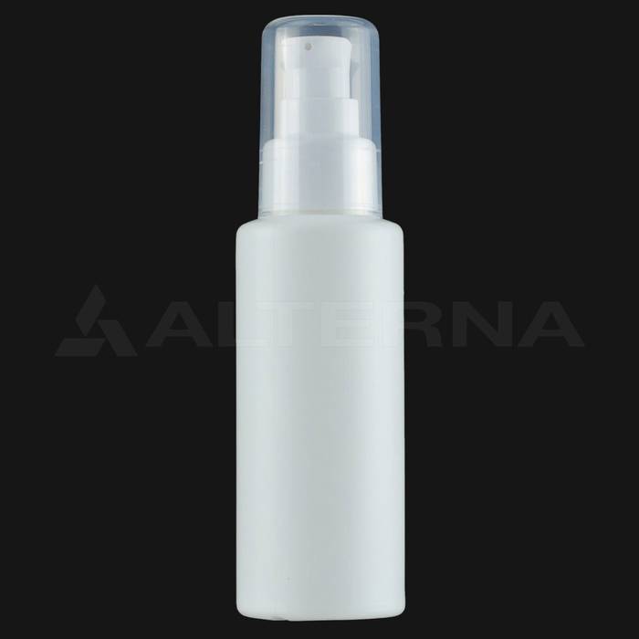 100 ml HDPE Bottle with 24 mm Lotion Pump