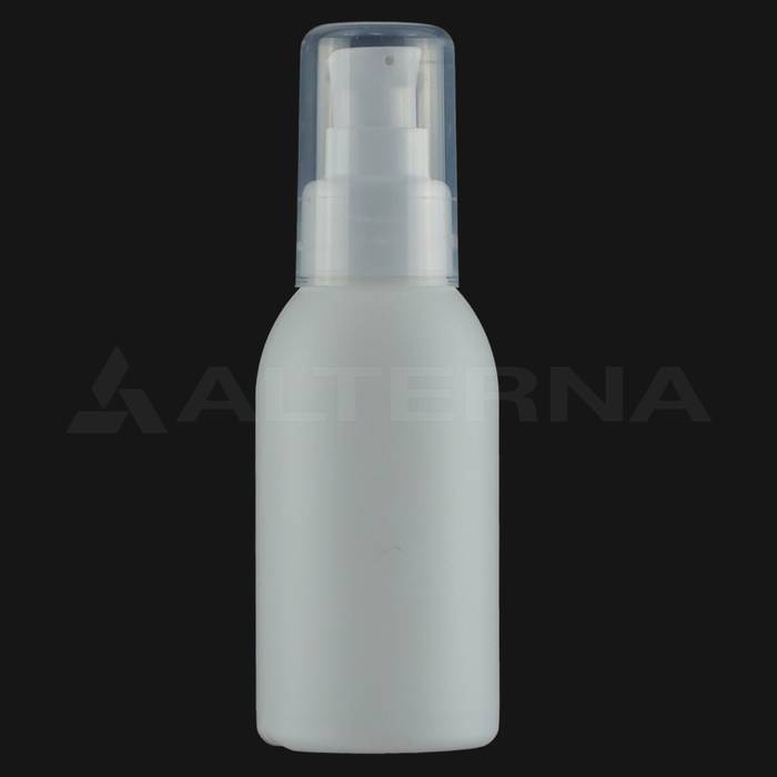 100 ml HDPE Bottle with 24 mm Lotion Pump