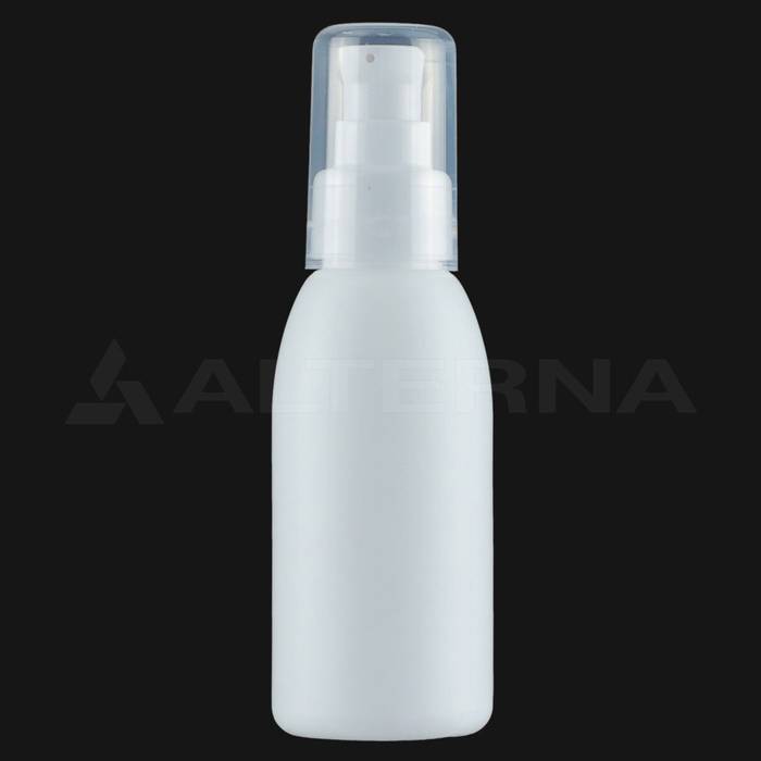 100 ml HDPE Bottle with 24 mm Lotion Pump