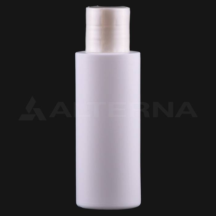 100 ml HDPE Cylinder Bottle with 24 mm Disc-top Cap