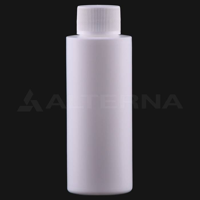 100 ml HDPE Cylinder Bottle with 24 mm Foam Seal Cap