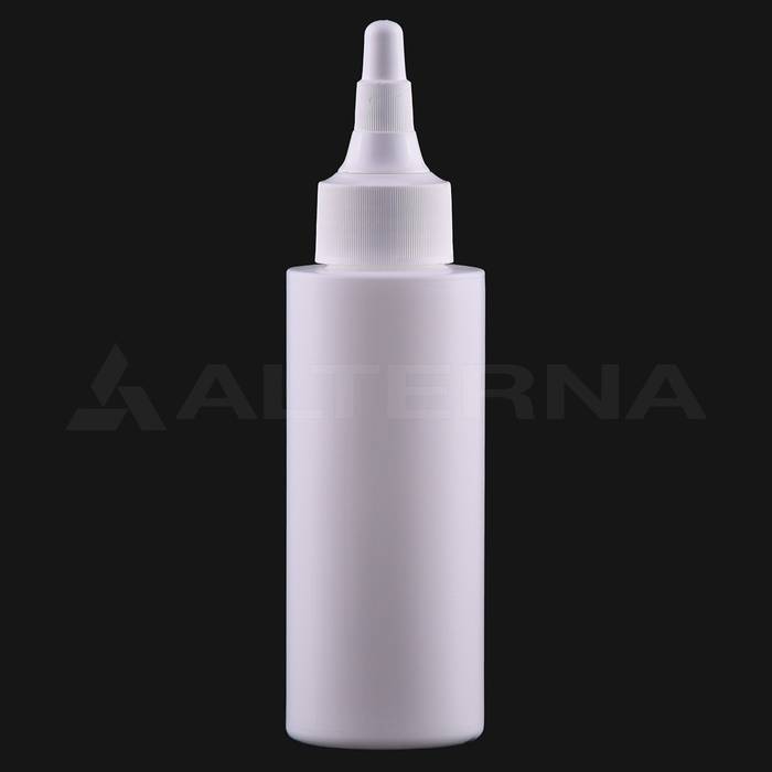 100 ml HDPE Cylinder Bottle with 24 mm Twist-top Cap