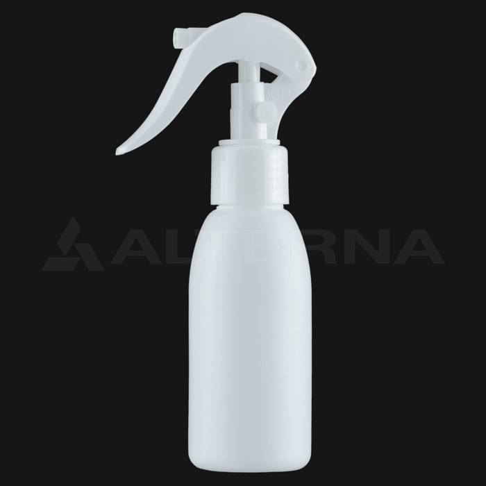 100 ml HDPE Spray Bottle with 24 mm Mini Trigger