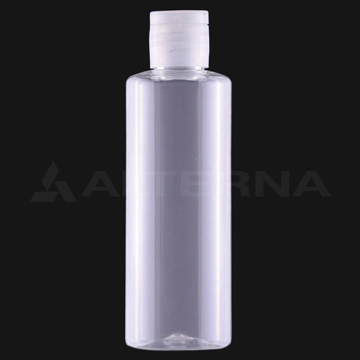 100 ml PET Cylinder Bottle with 18 mm Flip-top Cap