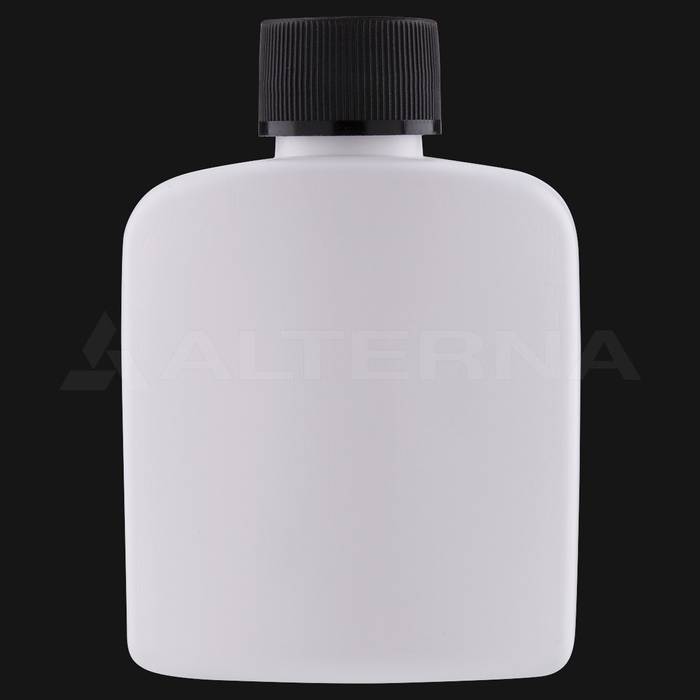 100 ml Plastic Flat Bottle with 24 mm Foam Seal Cap