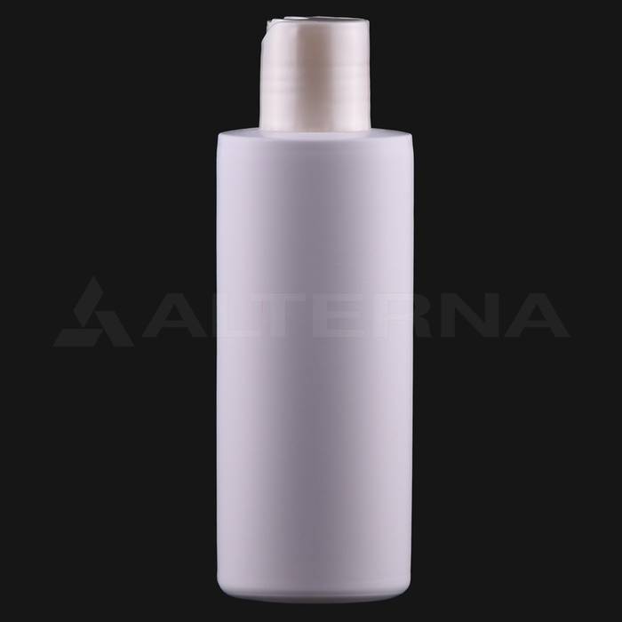 150 ml HDPE Cylinder Bottle with 24 mm Disc-top Cap