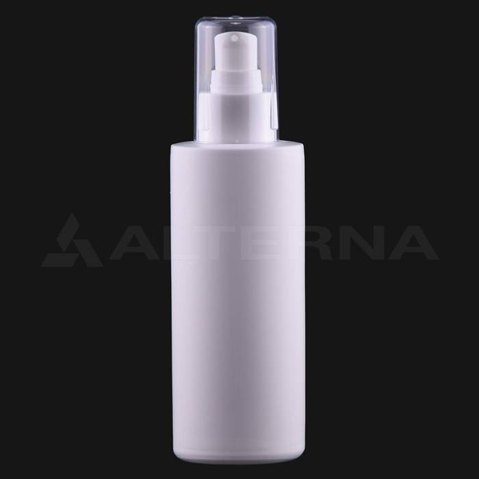 150 ml HDPE Cylinder Bottle with 24 mm Lotion Pump