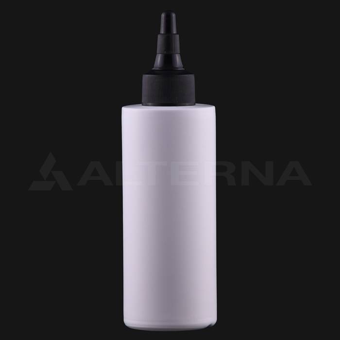 150 ml HDPE Cylinder Bottle with 24 mm Twist-top Cap