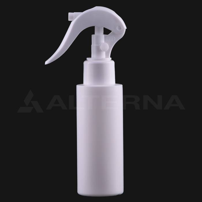 150 ml HDPE Cylinder Spray Bottle with 24 mm Mini Trigger