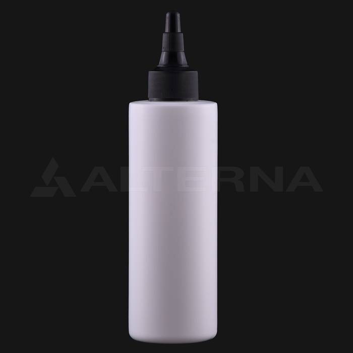 200 ml HDPE Cylinder Bottle with 24 mm Twist-top Cap