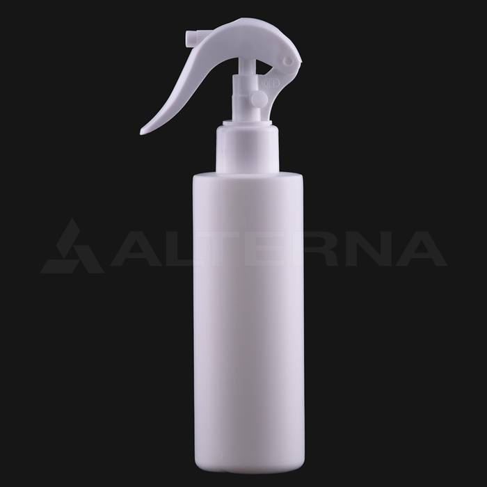 200 ml HDPE Cylinder Spray Bottle with 24 mm Mini Trigger