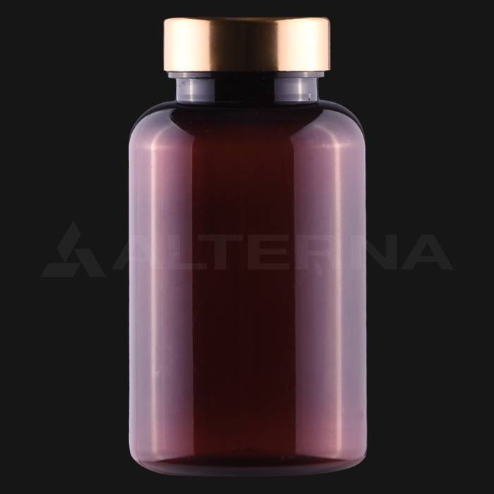 200 ml PET Pill Bottle with 38 mm Metal Cap