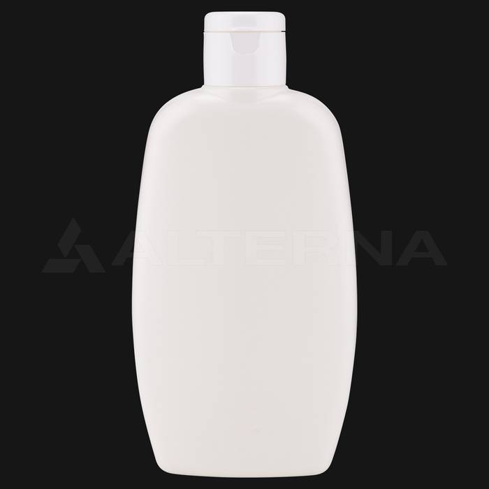 200 ml Plastic Shampoo Bottle with 24 mm Flip-top Cap