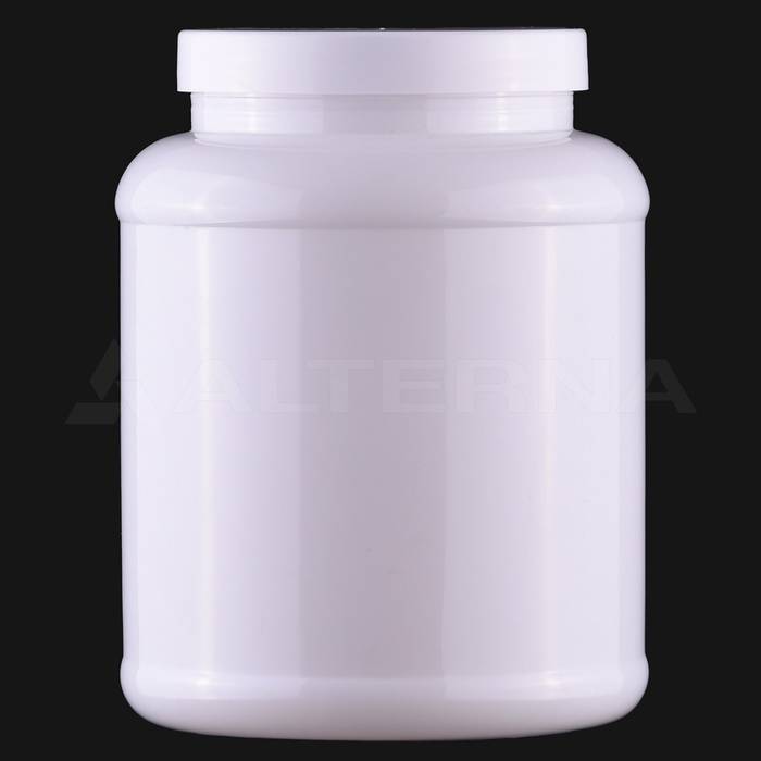 2000 ml PET Plastic Jar with 100 mm Aluminum Seal Lid