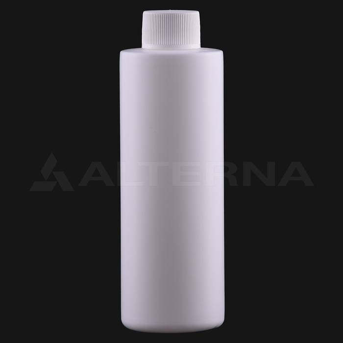200 ml HDPE Cylinder Bottle with 24 mm PE Foam Lined Cap