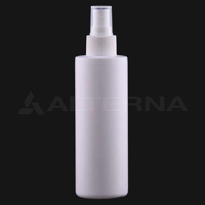 200 ml HDPE Cylinder Spray Bottle with 24 mm Atomizer