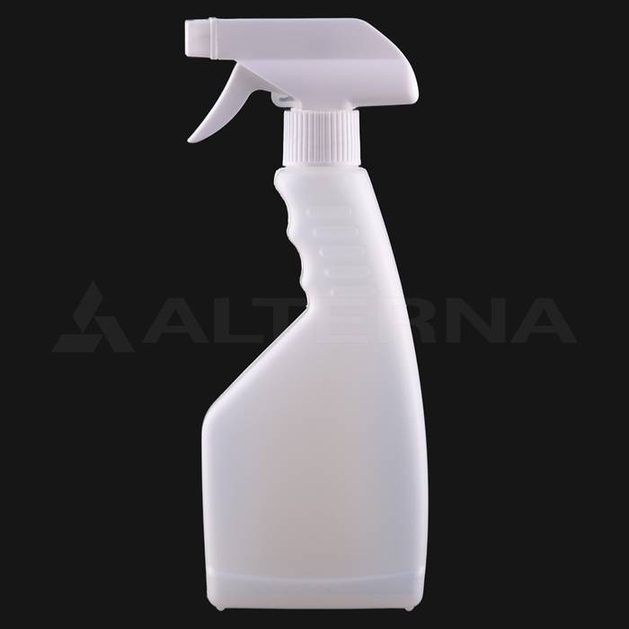 250 ml HDPE Flat Spray Bottle with 28 mm Trigger