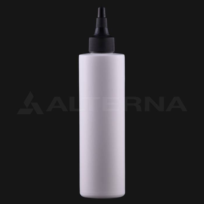 250 ml HDPE Cylinder Bottle with 24 mm Twist-top Cap