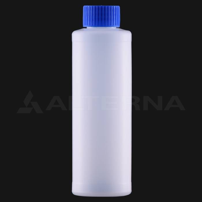 250 ml HDPE Cylindrical Bottle with 28 mm Aluminum Seal Cap